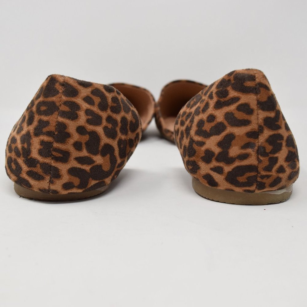 Torrid Leopard D'Orsay Flat 10 W Animal Print Shoe Ballet Slip On Closed Toe - Picture 6 of 11